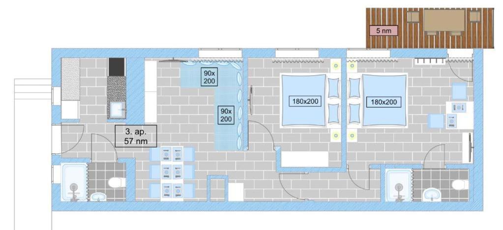 Topart Apartman I Balatonfenyves Exteriör bild